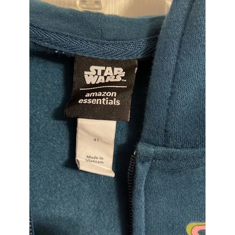 Star Wars Zip up Fleece Hoodie  Size 4T  New